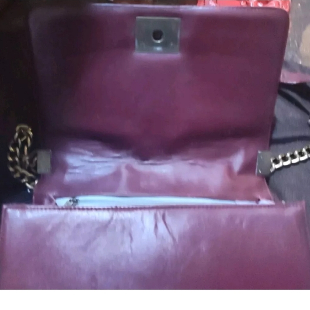 CHANEL Quilted Boy Bag in burgundy RARE!!! - Picture 15 of 16
